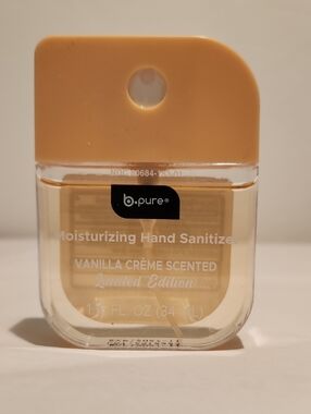 b.pure Vanilla Crème Moisturizing Hand Sanitizer -  1/$6, 2/$10, 3/$12.
